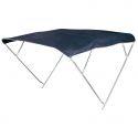 Bimini aluminium 4 arceaux - Bleu - Hauteur 140 cm  - OSCULATI