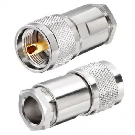 Connecteur PL259 mâle pour câble RG-213 - BANTEN