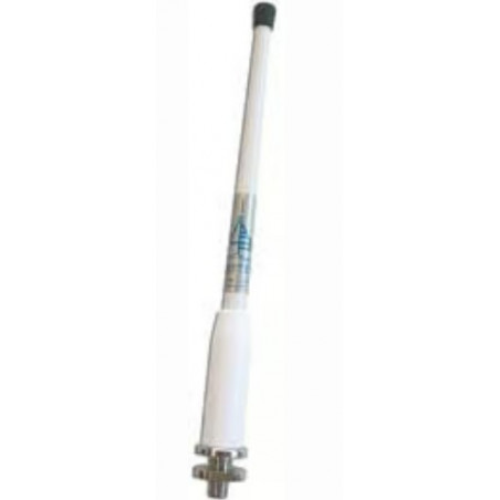 Antenne AM/FM fibre 25cm blanche - fixation plat pont - BANTEN