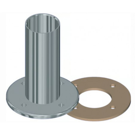 Support inox vedette pour antenne TV350 - BANTEN