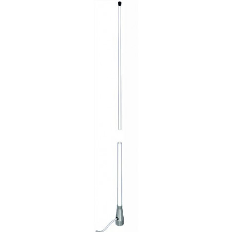 Antenne VHF PRO vedette - 1,5m 3db - sans rotule - BANTEN