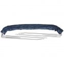 Bimini aluminium 3 arceaux - Bleu - Hauteur 110 cm - OSCULATI-