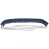 Bimini aluminium 3 arceaux - Bleu - Hauteur 110 cm - OSCULATI-