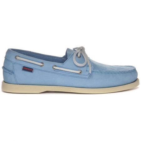 Docksides portland nubuck light blue - sebago