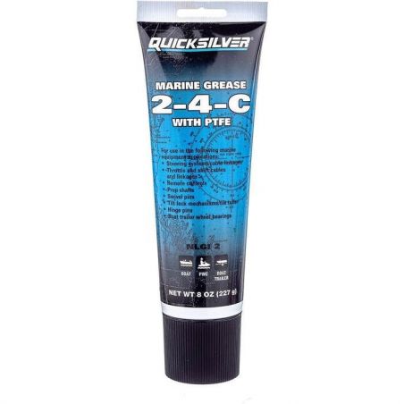 Tube de graisse marine 2-4-c au teflon 227g - quicksilver