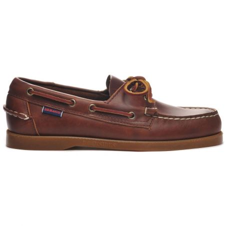 Docksides portland waxed marron honey semelle marron - sebago