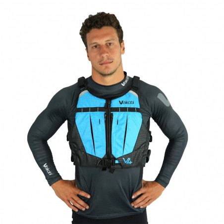 Gilet v4 ocean racing pfd vaikobi cyan