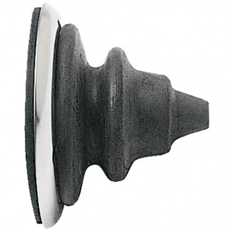 Bague passe-cables inox avec soufflet dutral noire - osculati