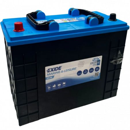 Batterie marine 12V DUAL- EXIDE 120 Ah