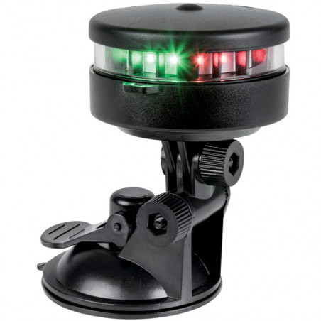 Feu de navigation 360 bicolore base a ventouse - osculati