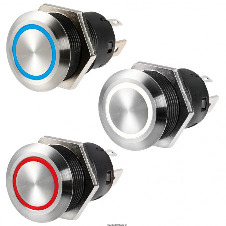 Interrupteur flat inox on-off 12 v - osculati