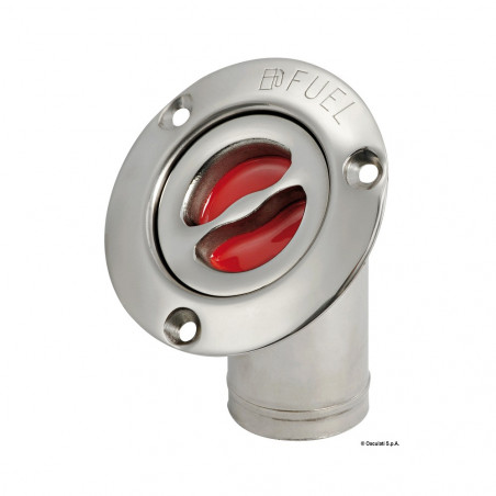 Bouchon incline 45 fuel inox poli 38 mm - osculati