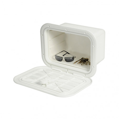 Caisson blanc avec porte 280 x 180 mm facade b - osculati