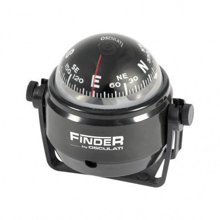 Compas finder 2 avec etrier noir-noir - osculati