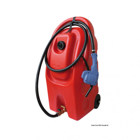 Conteneur transport essence avec roues 59 l - osculati
