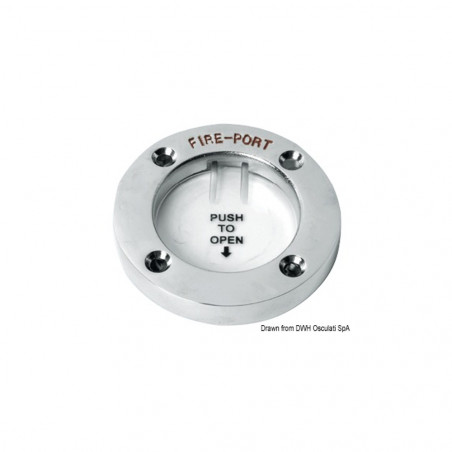 Trappe coupe-feu fire port inox poli - osculati