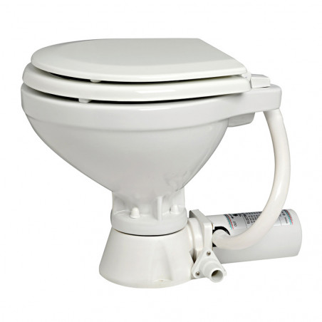 Wc electrique compact siege bois 12 v - Osculati