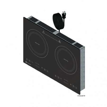 Plaque de cuisson a induction 2 feux 110v - Osculati