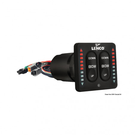 Tableau de controle lenco kit p. verin simple - Osculati