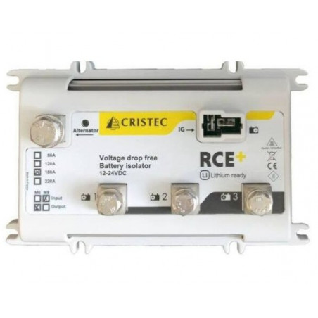 Repartiteur de charge RCE+ 180A - entrée m8 - 3 sorties m6 - CRISTEC