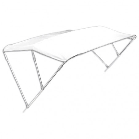 Armature pour bimini aluminium 3 arceaux - 185 x 140 x 180 cm