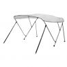 Bimini aluminium 3 arceaux blanc -hauteur 137 cm - coversy