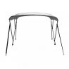 Bimini aluminium 3 arceaux blanc -Hauteur 137 cm - COVERSY