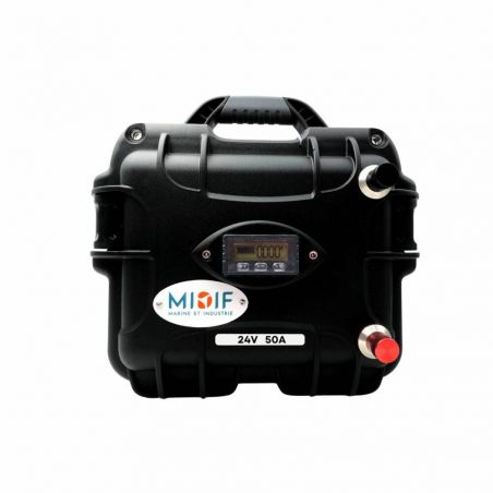 Valise batterie 24v 50a lithium avec chargeur