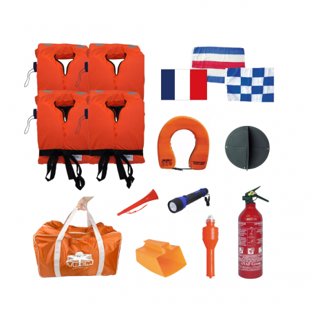 Sac d'armement côtier 4 personnes - 6 milles - ORANGEMARINE