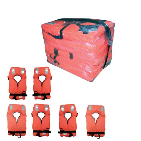 Pack 6 brassières de sauvetage 100N + sac étanche - LALIZAS
