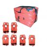 Pack 6 brassières de sauvetage 100N + sac étanche - LALIZAS