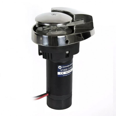 Guindeau électrique 1000w 12V - alu - 8mm DIN/ISO vertical - ORANGEMARINE