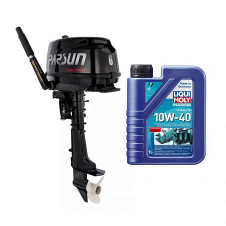 Pack Moteur hors-bord Parsun 6 CV 4 temps Arbre Court + huile moteur 1L