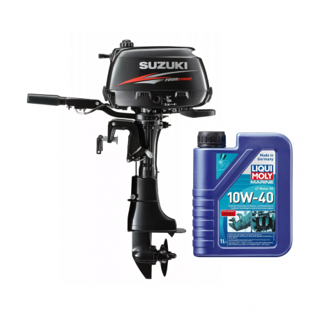 Pack Moteur hors-bord SUZUKI DF 6CV 4 temps arbre court + huile moteur 1L