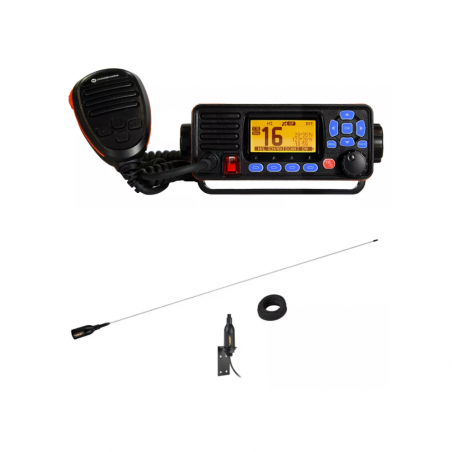 Pack VHF fixe WP250 + Antenne voilier inox 3dB Crow Supergain