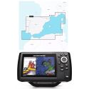 Combiné HELIX 5 G3 2D DS CHIRP HUMMINBIRD +Carte Navionics Regular - France Côte Méditerranéenne