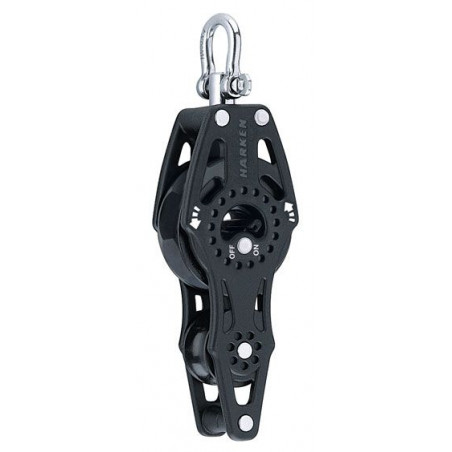 Poulie CARBO Ratchet violon manille ringot réa de 75 mm- HARKEN