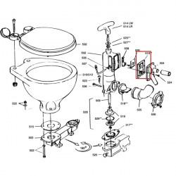 Clapet de pompe pour WC manuel et baïonnette - RM69