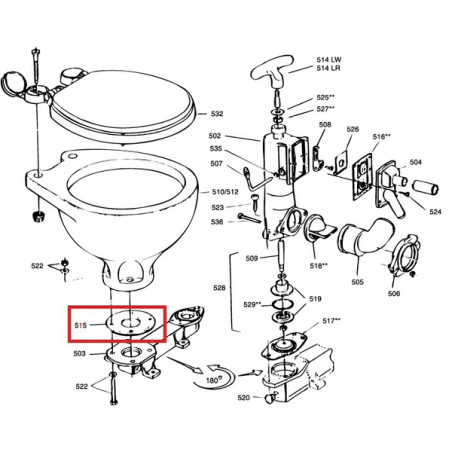 Joint embase pour WC manuel et électrique - RM69