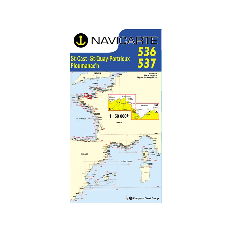 Carte marine Navicarte Manche - NAVICARTE