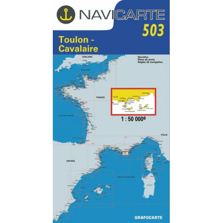 Carte marine Navicarte Méditerrannée - NAVICARTE