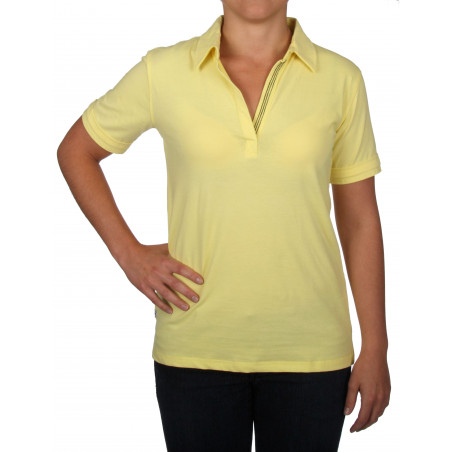 Polo femme CHIDLEY Jaune clair - SLAM