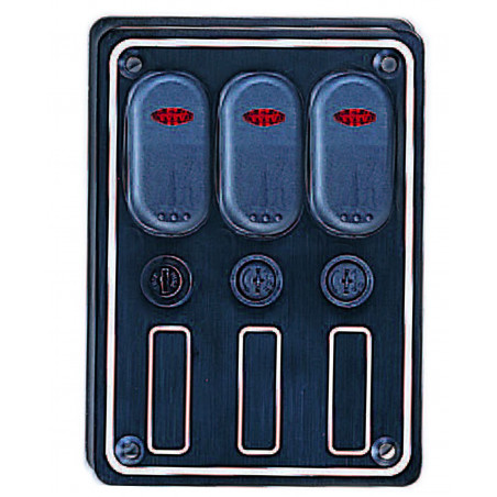 Tableau électrique étanche 3 interrupteurs led