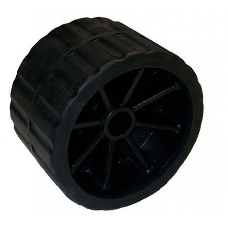 Roue Latérale en PVC noir 120x75 mm