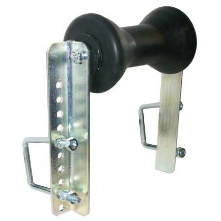 Rouleau central géant noir renforcé avec crochet