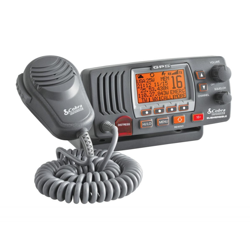 VHF fixe COBRA F77 - Antenne GPS intégrée