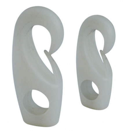 Crochet nylon Blanc pour sandow ou cordage - OSCULATI