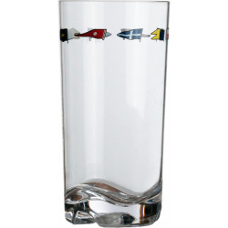 Set de 6 verres à eau REGATA 7.7 cm - Marine Business