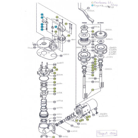 PROJECT 1500 - Pièces détachées pour guindeau LOFRANS' - LOFRANS'